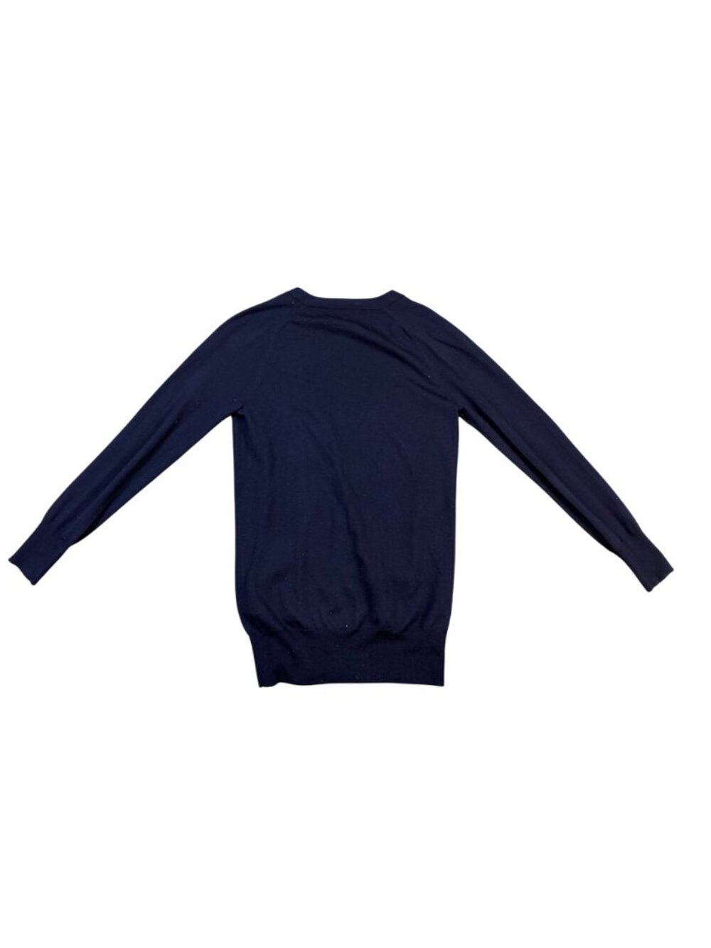 J. Crew Womens Navy Cardigan Sweater Button Up Lightweight Pocketed Size S image 3